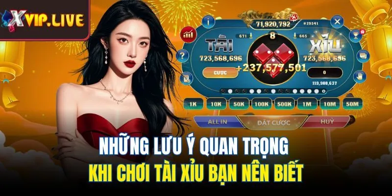 Những lưu ý quan trọng khi chơi tài xỉu bạn nên biết